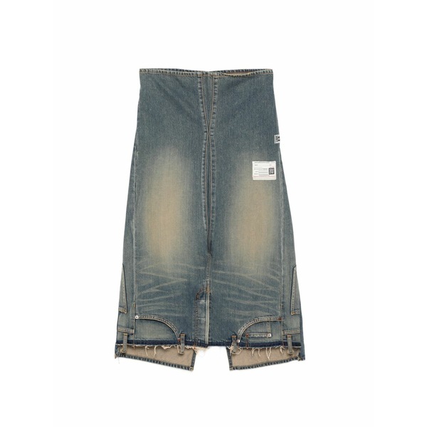 ミハラヤスヒロ レディース スコート ボトムス Reversed frayed skirt Blue