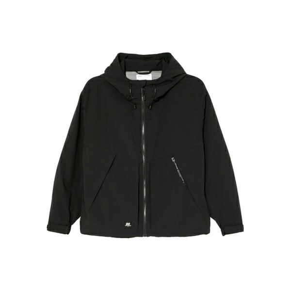 黒茶 メンズ 上衣＆上衣 アウター Logo-print jacket Black