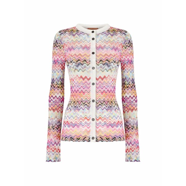 ミッソーニ レディース ジレー アウター Zigzag-knit cardigan Multicolour