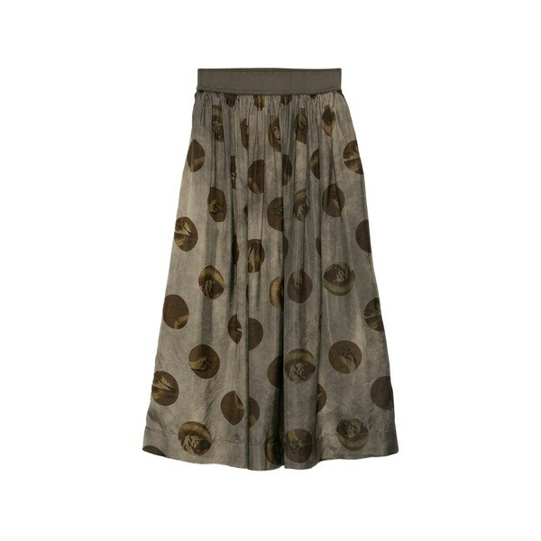 ユマ・壱 レディース スコート ボトムス Print skirt Grey