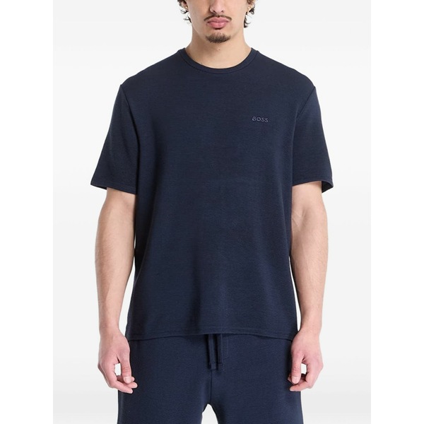 主任者 メンズ プルオーバー トップス Logo-detail t-shirt Blue
