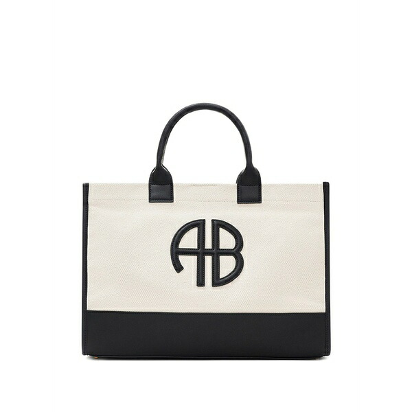 アニービン レディース トートバッグ 御徒面子 Medium lara logo-appliqu￡ tote bag Neutrals