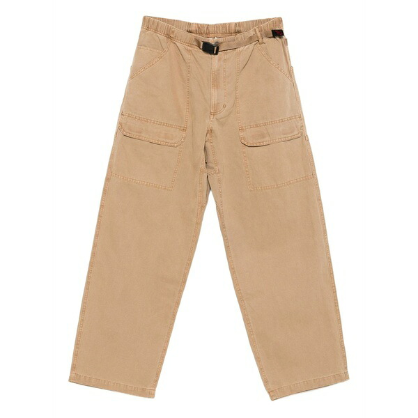 グラミチ メンズ 心地よいズボン下 ボトムス Belted pants Neutrals