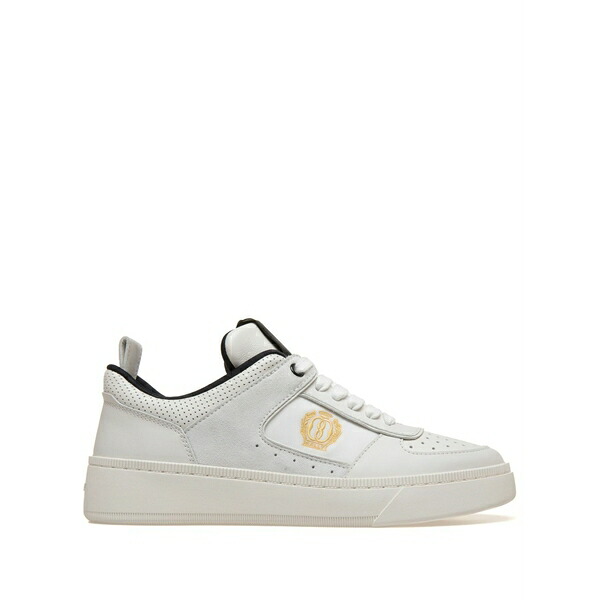 バリー レディース スニーカー シューズ Riweira logo-embroidered sneakers White
