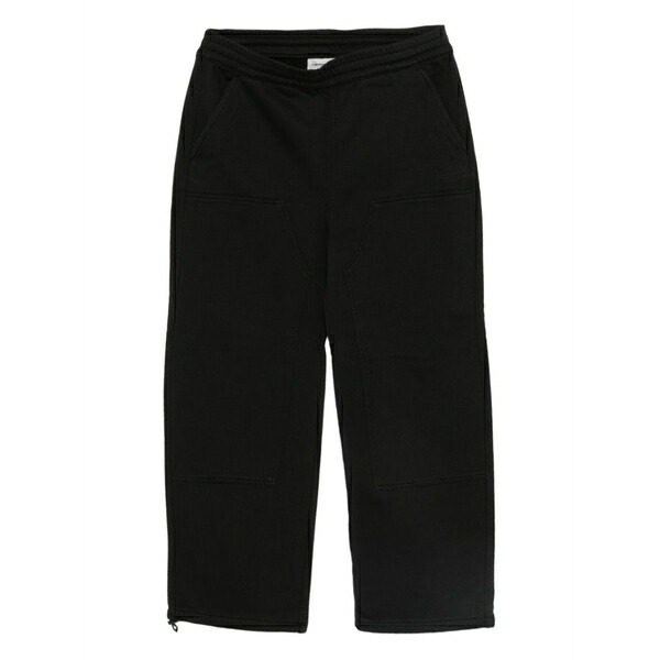 鉄道車両ハート型 メンズ 心地よいズボン下 ボトムス Logo-patch track pants  Black