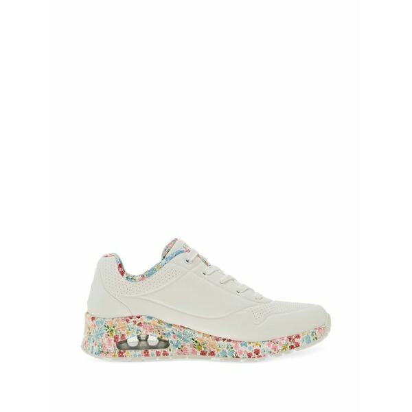 スケッチャーズ レディース スニーカー シューズ Uno floral-print sneakers White