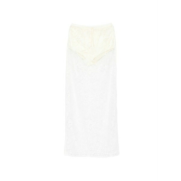 アヤ ムーサ レディース スコート ボトムス Eteri lace maxi skirt White