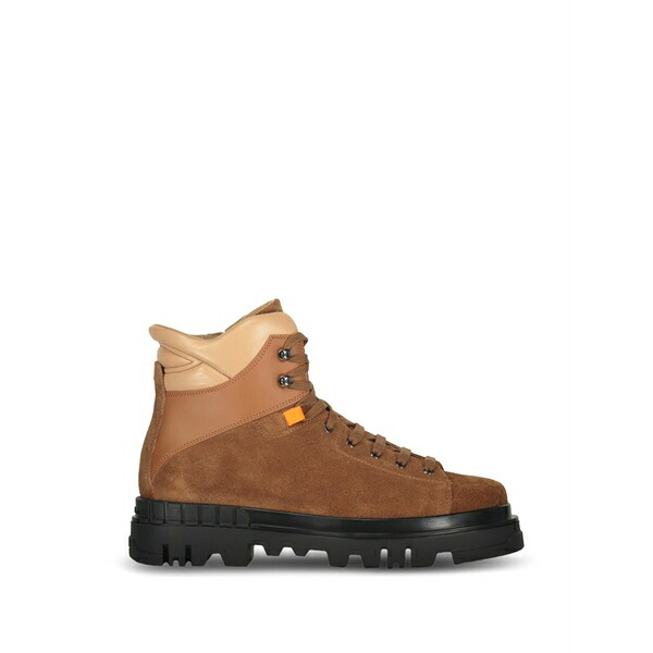 サントーニ メンズ ブーツ シューズ Lace-up suede boots Brown