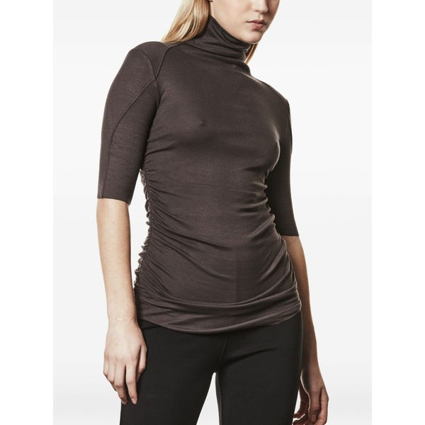 トム・Cr レディース プルオーバー トップス Turtleneck t-shirt Brown
