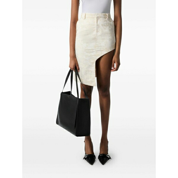 コペルニ レディース スコート ボトムス Floral jacquard asymmetric skirt Neutrals