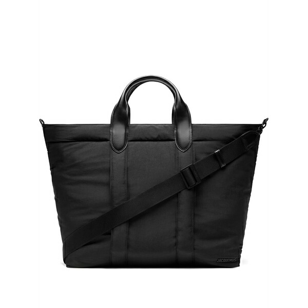 ジャクエムス メンズ トートバッグ 御徒面子 The bambino tote bag Black