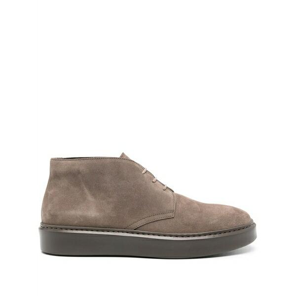 ドンカルズ メンズ ブーツ シューズ Lace-up suede chukka boots Brown