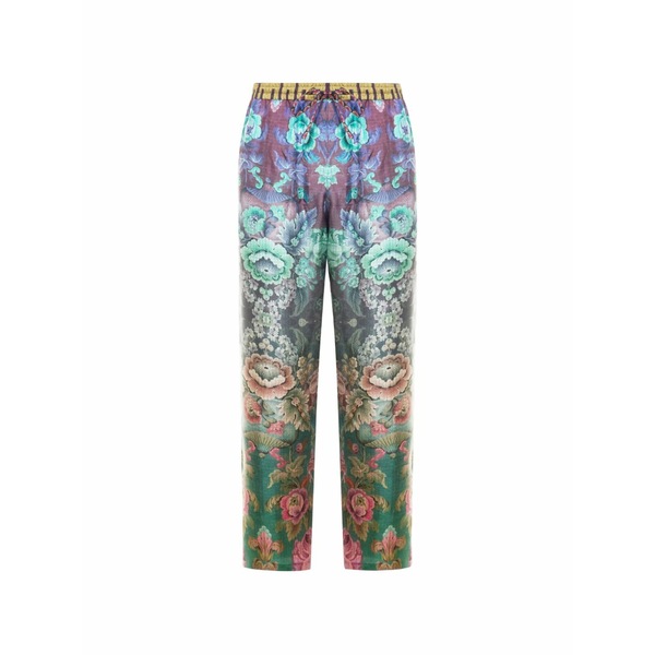 ピエール＝ルイ・マシア レディース 心地好いズボン下 ボトムス Aloe floral straight-leg trousers Green