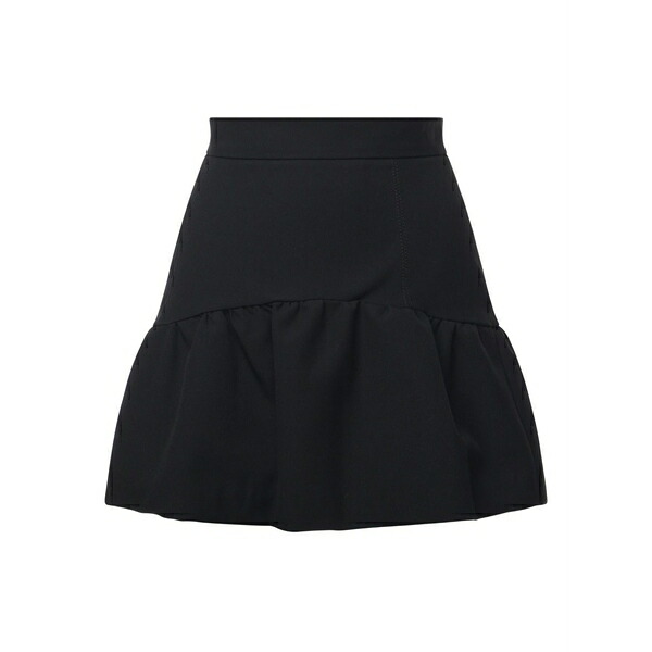 ピンコ レディース スコート ボトムス Ruffled mini skirt Black
