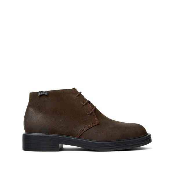 カンペール メンズ ブーツ シューズ Dean lace-up nubuck-leather desert boots Brown