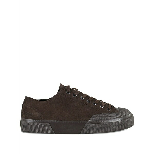 つづり方ガ メンズ スニーカー シューズ Leather sneakers Brown