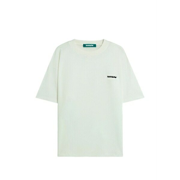バロウ メンズ プルオーバー トップス Logo t-shirt White