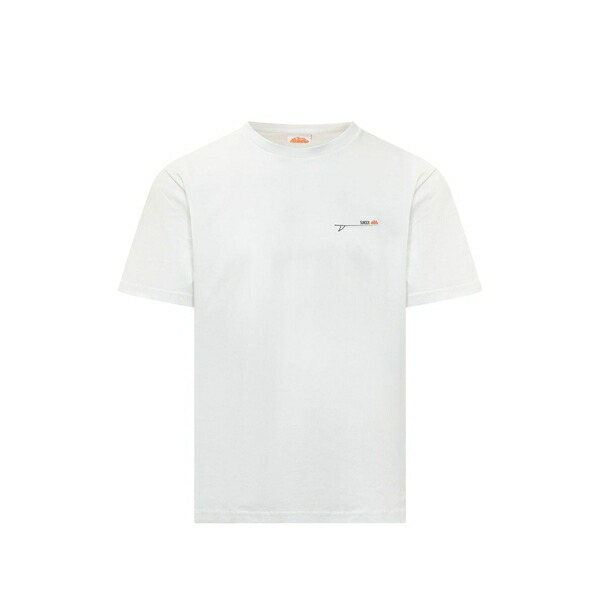 サンデッキ メンズ Tシャツ トップス Graphic-print crew-neck t-shirt White|asty
