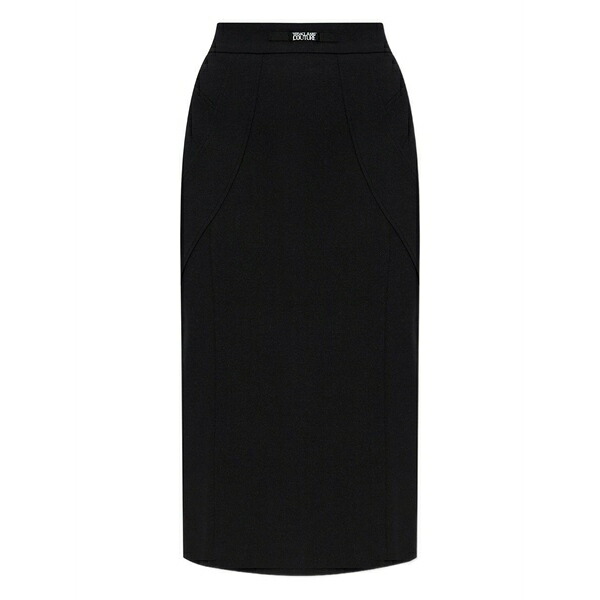 呼びりん探し回る レディース スコート ボトムス Waistband-detail pencil skirt Black