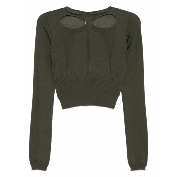 リックオウエンス レディース ティーシャツ トップス Wool top Green