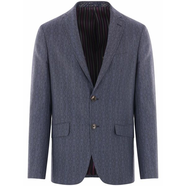 エトロ メンズ 上衣＆上衣 アウター Paisley-print blazer Blue