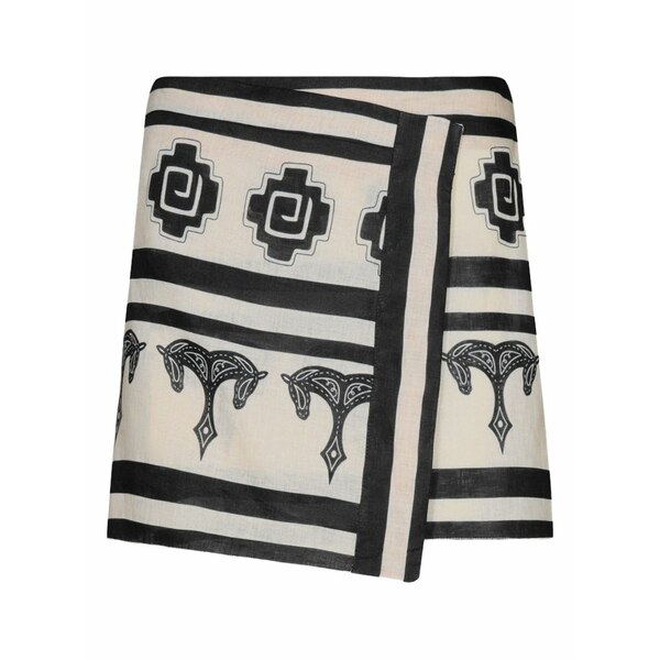 ジョハンナ・オーティズ レディース スコート ボトムス Horse-print wrap skirt Neutrals