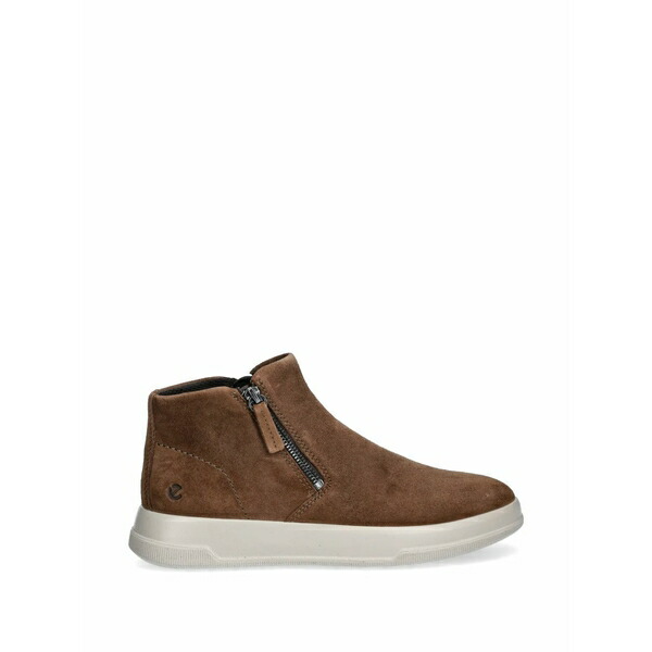 山びこ レディース ブーツ シューズ Zip suede boots Brown