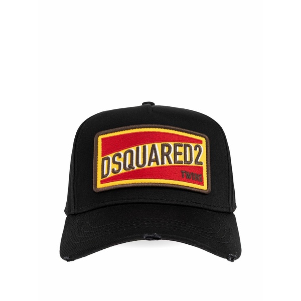 ディースクエアード メンズ 鳥打ち帽 付属物 Dsquared2 logo patch baseball cap -