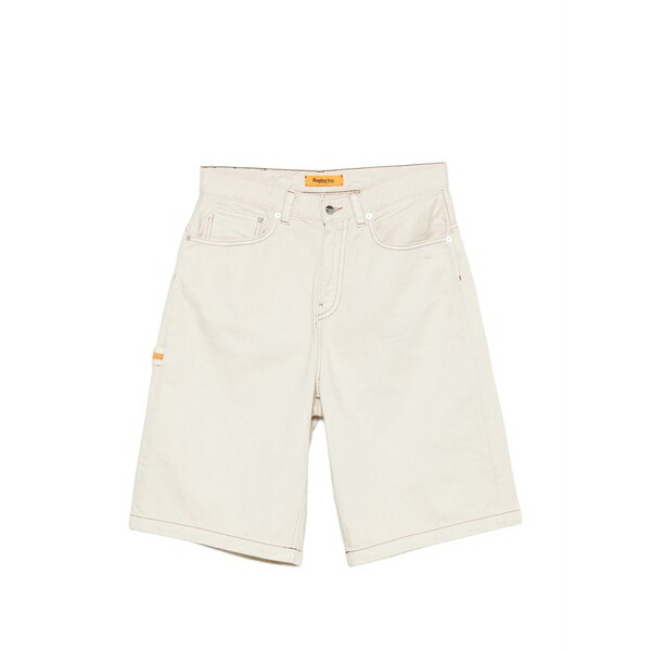 リプレー メンズ 心地好いズボン下 ボトムス Contrast-stitch shorts Neutrals