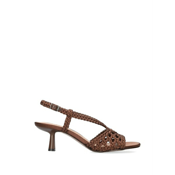 ビビロウ レディース サンダル シューズ Woven-strap sandals Brown|asty