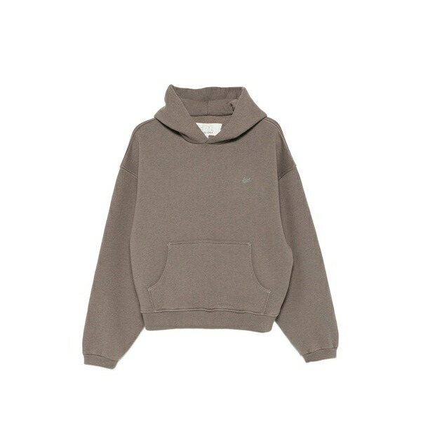 エアル メンズ パーカー・スウェットシャツ アウター Heathered hoodie Brown
