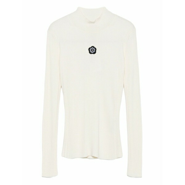 ケンゾー レディース ティーシャツ トップス Boke flower 2.0 mock-neck top White