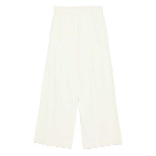 マルコポーロ レディース 心地よいズボン下 ボトムス Cotton elastic-waist trousers Neutrals