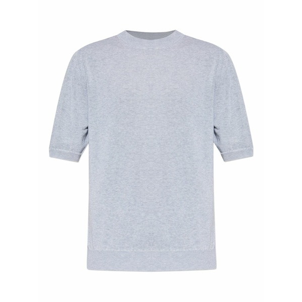 イレブンティ メンズ プルオーバー トップス Short-sleeve knitted t-shirt Grey