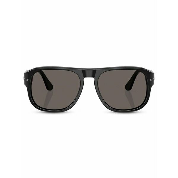ペルソル メンズ サングラス・アイウェア アクセサリー Pilot-frame sunglasses Black｜asty