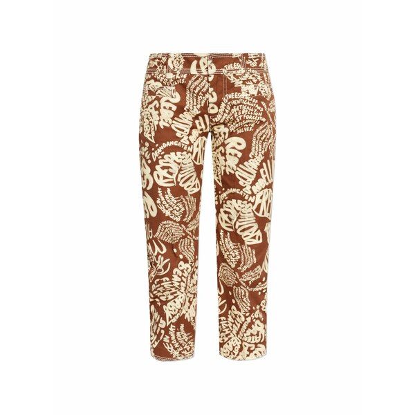 ディースクエアード レディース 心地よいズボン下 ボトムス Rebel hibiscus trousers Brown
