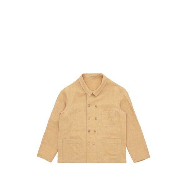 フォルテラ メンズ 上衣＆上衣 アウター Gar￡§on double-breasted overshirt Neutrals