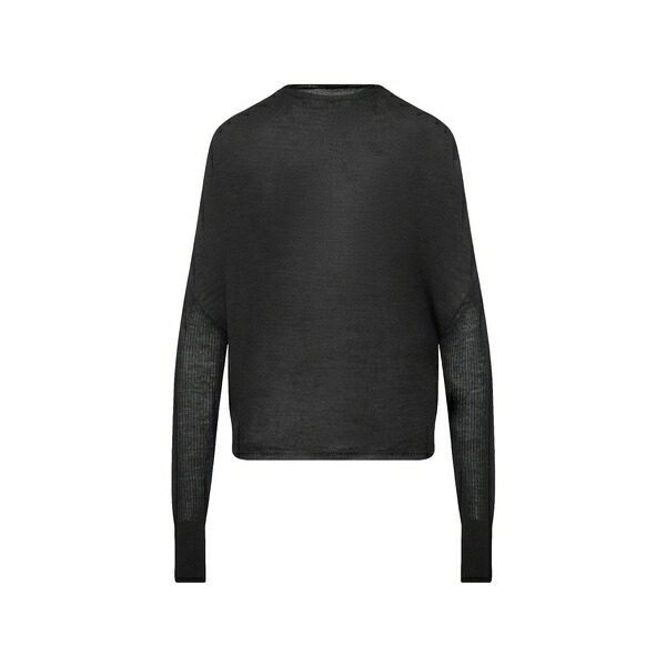 リックオウエンス レディース 編み物\u0026ティーシャツ アウター Crater oversized top Black