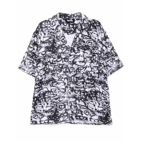 ハクーラ メンズ ティーシャツ トップス Distorted one of a kind shirt White
