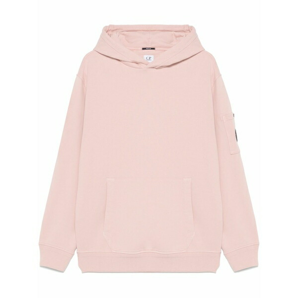 シーピーカンパニー メンズ パーカー・スウェットシャツ アウター Lens-detail hoodie Pink