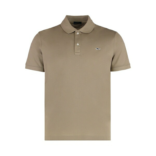 ポールアンドシャーク メンズ スポーツシャツ トップス Logo-embroidery cotton polo shirt Brown