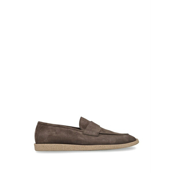 バレット メンズ スリッポン・ローファー シューズ Suede slip-on loafers Brown