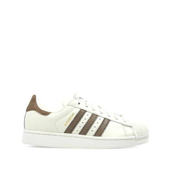 アディダス レディース スニーカー シューズ Superstar ii striped sneakers Neutrals｜asty