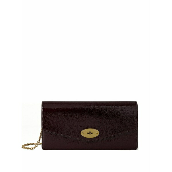 マル木ノ実 レディース クラッチペダル御徒面子 御徒面子 Darley chain-strap turn-lock clutch bag Purple