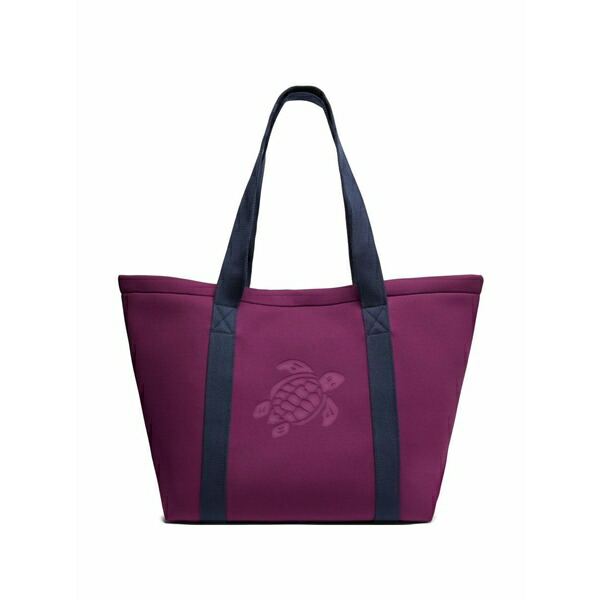 ヴィルブレクイン メンズ トートバッグ 御徒面子 Turtle-debossed tote bag Purple