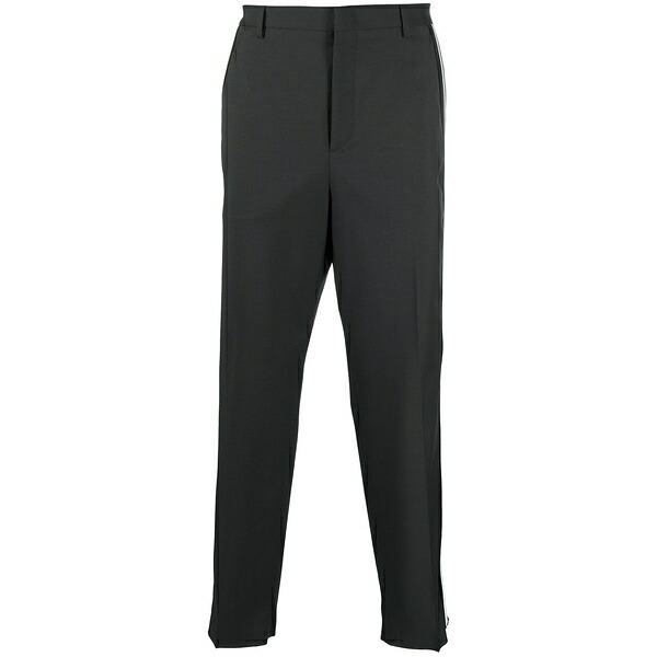 ヴァレンティノ ガラヴァーニ メンズ 心地好いズボン下 ボトムス Side-stripe wide-leg tailored trousers Grey