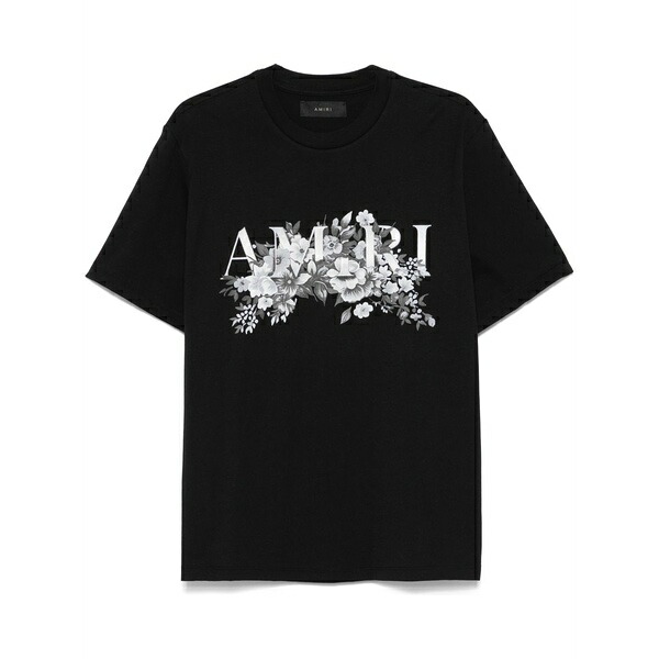 アミリ メンズ ティーシャツ トップス Logo-print t-shirt Black
