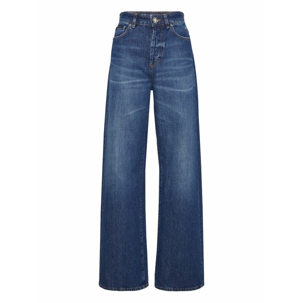 フィリップ飾り気の無い レディース ジーンズズボン下 ボトムス Skater-fit jeans Blue