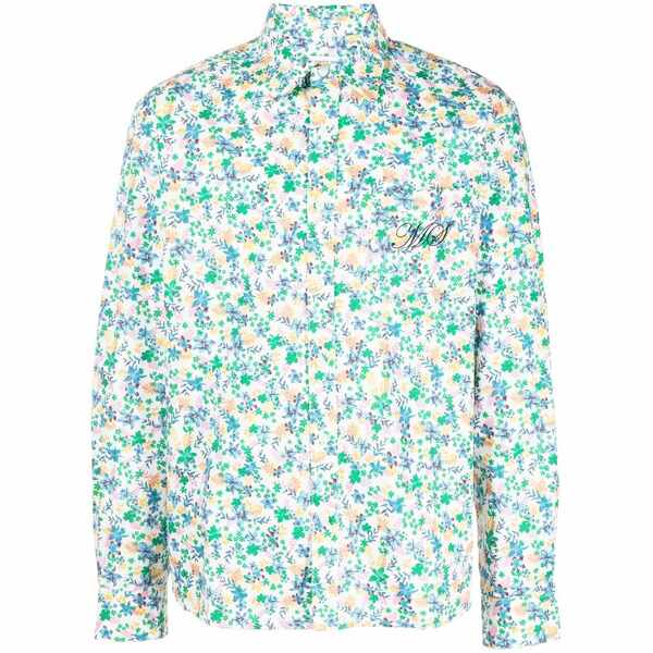 米国海兵隊員 独居室 メンズ プルオーバー トップス Floral-print shirt  Multicolour