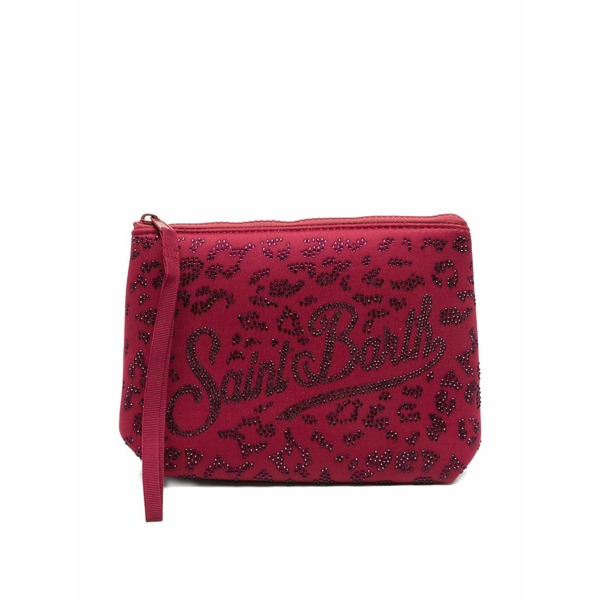 エムシーツーセイントバース レディース クラッチペダル御徒面子 御徒面子 Aline strass embellished mini bag Red
